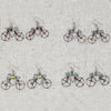 Recycled Wire Bicycle Earrings - Set of 10