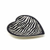 Soapstone Heart Bowl - Medium - Zebra Pattern