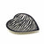 Soapstone Heart Bowl - Medium - Zebra Pattern