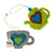 Tea Pot & Tea Cup Ornament Set, Avocado Green