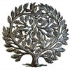 Heart Tree of Life Haitian Metal Drum Wall Art, 24"