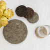 Handmade Felt Trivet: Heather Grey