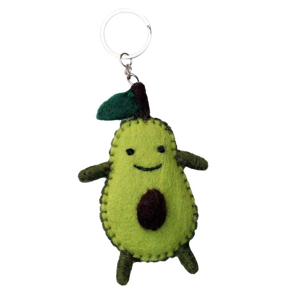 Avocado Felt Key Chain