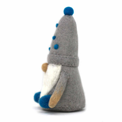 Handcrafted Felt Winter Blue Winkle Gnome Décor