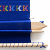 Guatemalan Hand Loom Wall Tapestry, Blue and Primary Colors