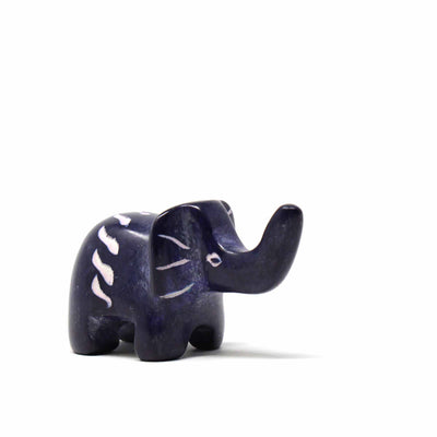 5-Pack - Kisii Soapstone Elephants - Mini - Assorted Colors