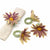 Purple Daisy Felt Napkin Rings, Set of 4