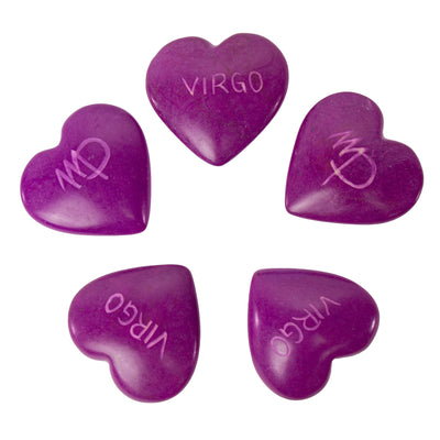 5-Pack - Soapstone Zodiac Hearts - Virgo