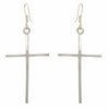 Sterling Silver Cross Drop Earrings