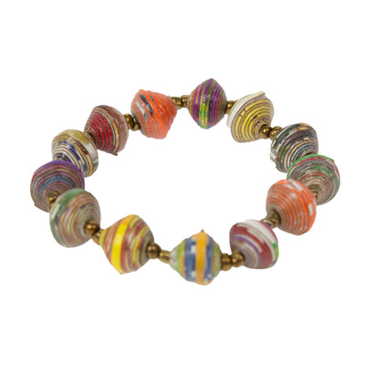 Haiti Papier Mache Bead Bracelet - PACK OF 3