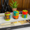 Hand-Painted Votive Candles, Boxed Set of 3 (Matuko Design)