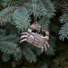 Crab Nautical Haitian Metal Drum Christmas Ornament