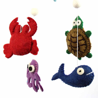 Nautical Sea Whale Felt Nursery Mobile