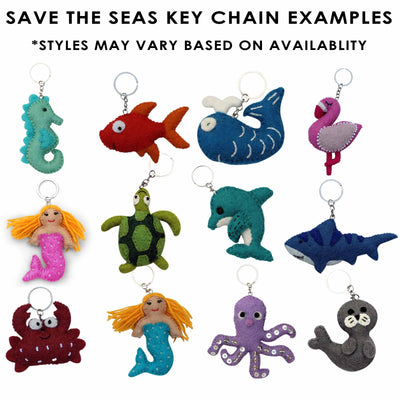 Intro to Felt Keychains - 54 Save the Seas Pieces + FREE Display