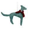 Greyhound Dog Felt Ornament