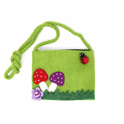 Felt Shoulder Bag, Mushroom