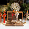 Colorful Banana Fiber Kenya Nativity Set with Box