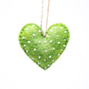 Mini Hearts Handmade Felt Ornament, Set of 7