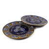 Encantada Handmade Pottery 11.75 Set of 2 Dinner Plates, Blue