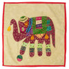 19 inch Decorative Pillow with Elephant Applique (insert included)