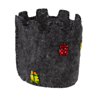 Handcrafted Felt Castle, 7.5"