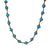 Haiti Clay Bead Short Necklace, Blue