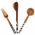 Olive Wood Appetizer Set of 3 (Fork, Spoon, Spreader)