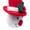 Classic Tophat Snow Friend Handmade Felt Ornament