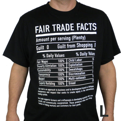 White Tee Shirt FT Facts on Front - Unisex Large