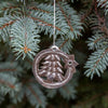 Christmas Tree with Star Haitian Metal Drum Christmas Ornament, 2-inch