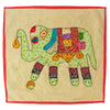 19 inch Decorative Pillow with Elephant Applique (insert included)