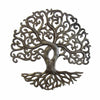 Tree of Life Curly Haitian Metal Drum Wall Art, 14"