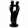 Single Soapstone Family Sculptures Black Finish - 10 inch