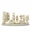 13-Piece Set - Soapstone Nativity Sculpture with Base