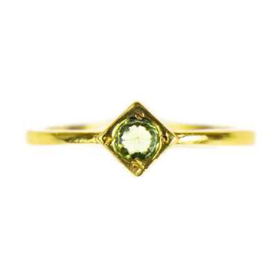 Peridot Brass Stackable Ring, PACK OF 3