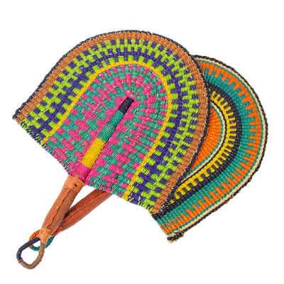 Handwoven Straw Fans from Ghana