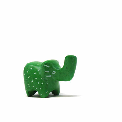 5-Pack - Kisii Soapstone Elephants - Mini - Assorted Colors