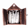 13-Piece Set - Soapstone Kenya Nativity Set and Banana Fiber Barn