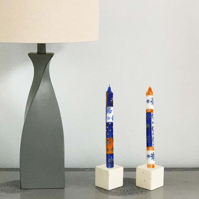 Hand-Painted Dinner Candles, Pair (Durra Design)
