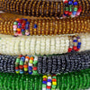 Maasai Bead Bangles in Neutrals, Set of 10 Mixed