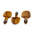 Petite Shovel Olive Wood Scoop, Set of 3