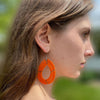 PACK OF 5 -Maasai Bead Orange Teardrop Earrings