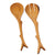 Olive Wood Serving Set, Rustic Twig