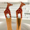 Wood Serving Set, Giraffe Design