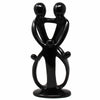 Single Soapstone Family Sculptures Black Finish - 10 inch