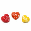 10-Pack - Soapstone Hearts - 1.5-inch - Assorted Colors with Designs