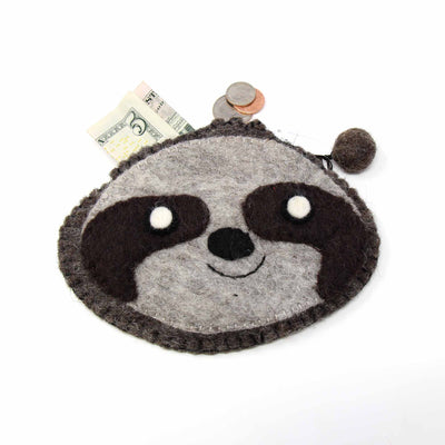 Sloth Felt Coin Purse