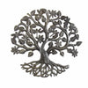 Tree of Life Dragonfly Haitian Metal Drum Wall Art, 14"