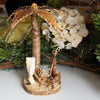 Banana Fiber Palm Tree Nativity Tabletop Scene