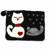 Cat & Mouse Felt Coin Purse